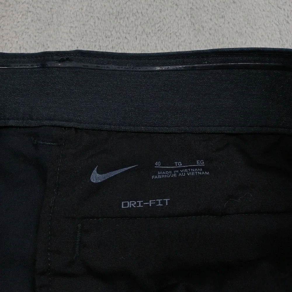 Nike‎ Shorts Mens 40 Black Golf Chino Pockets Preppy Casual